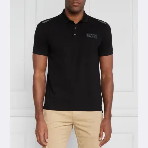 Рубашка поло стандартного кроя Ea7, черный
