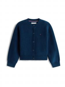 TOMMY HILFIGER Вязаный кардиган 'CHENILLE' в цвете Navy