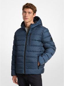 Двусторонняя куртка с фирменным логотипом Michael Kors, синий