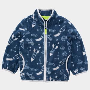 Детская флисовая куртка Rokka&Rolla для мальчиков, посвященная приключениям, военно-морская ракета