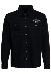 Рубашка King Kerosin King Kerosin Workwear Ride Free Live Free, черный