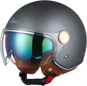 Шлем мотоциклетный Shizicong Vespa, серый