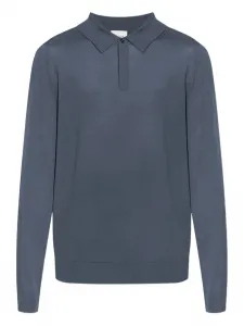 Рубашка поло из шерсти мериноса Paul Smith, синий