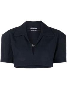 Jacquemus укороченная рубашка, синий