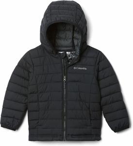 Куртка зимняя Columbia boys Powder Lite Hooded, Black