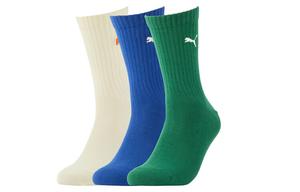 Носки унисекс до середины икры Puma, цвет Blue/White/Green