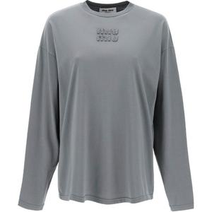 Футболка женская серая Miu Miu