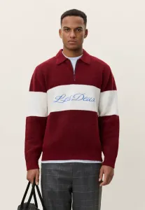 Вязаный джемпер cory с застежкой-молнией до середины груди Les Deux, Bossa Nova Red