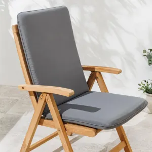 Подушка для сиденья riess-ambiente Outdoor Seat Cushion COMFORT LINE 50x122 см, антрацит, для стульев с высокой спинкой, мягкая подушка, подушка Riess-Ambiente