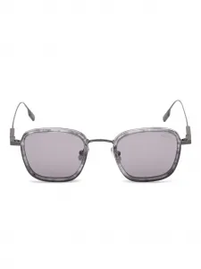 Солнцезащитные очки в квадратной оправе Zegna, серый