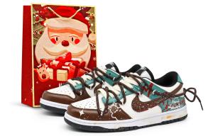 Nike Dunk Crow Made, Gingerbread, специальная амортизация в виде сумки для покупок, износостойкие скейтборд-кроссовки unisex коричневый зеленый