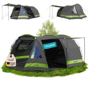 SKANDIKA Палатка Kambo 6 туннельная со спальным местом на 6 человек, антрацитово-зеленый