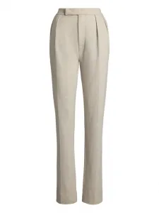Брюки строгого кроя со складками Ralph Lauren Collection, серый