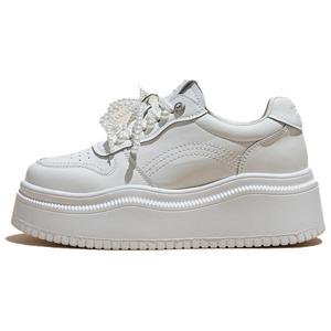 BENZI Легкие дышащие низкие кроссовки для скейтбординга, увеличивающие рост, женские, белые