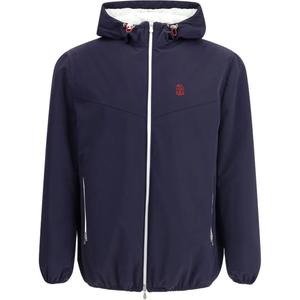 Замковая куртка-бомбер Brunello Cucinelli, синий