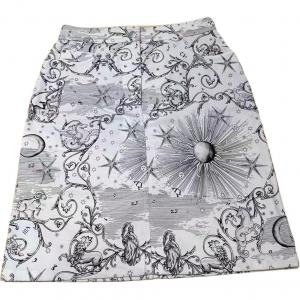 Повседневная короткая юбка женская белая HERMES