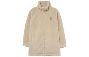 Женская бархатная куртка Varsity Series Boston Red Sox светло-бежевого цвета Mlb