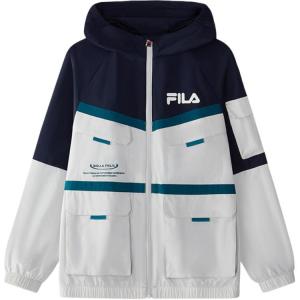 FILA KIDS Оригинальная коллекция, разноцветная молния с застежкой капюшон аква синий серый подростки