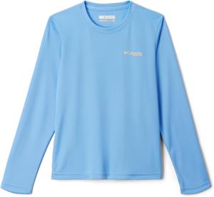 Columbia Boys' Terminal Tackle футболка с длинным рукавом, White Cap/Pfg Fish Flag Update