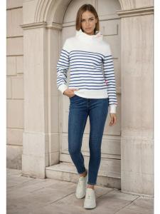 Salzhaut Худи VASEN темно-синего и кремового цвета