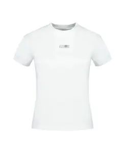 Цифровая хлопковая трикотажная футболка Mm6 Maison Margiela, белый