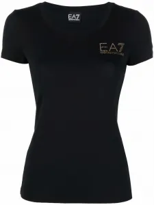 Футболка с логотипом Ea7 Emporio Armani, черный