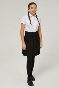 Школьная юбка шириной 20 дюймов с постоянными складками (11–17 лет) Trutex, черный