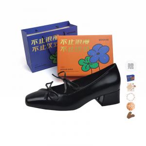 WOXXXN Туфли Мэри Джейн женские черные - черные[В комплекте коробка](Подарок включен), цвет Black[Box Included](Gift Included)