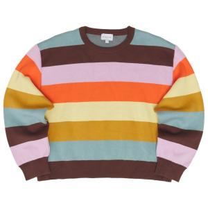 Женский полосатый жаккардовый джемпер - свитер Mazine, мультиколор