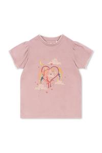 Детская хлопковая футболка FAMO PUFF TEE GOTS Konges Sløjd, розовый