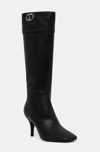 Кожаные ботинки Twinset, черный