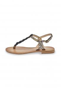 Сандалии с Т-образным ремешком TONGS HAMSONG Les Tropeziennes par M Belarbi, черный