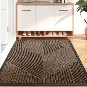 Dajiang Ковер 60x90 см для прихожей, грязеотталкивающий, самоочищающийся, нескользящий, TANGO - Beige