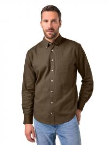 JP1880 Рубашка коричнево-серого цвета