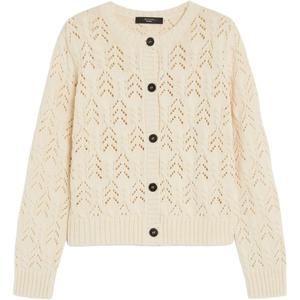 Кардиган Weekend Max Mara Panaria Open stitch WEEKEND MaxMara, бежевый