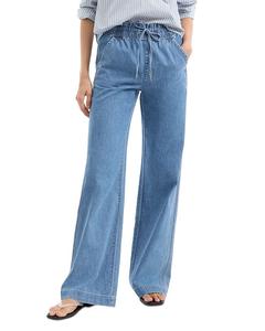 Джинсы Dunford High Rise Wide Leg в цвете "Аметистовый лес" Veronica Beard, синий