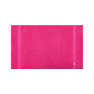 Хлопковый коврик для ванной Polo Player 24 Ralph Lauren Home, фуксия