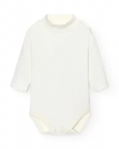 Набор из 2 детских боди с водолазкой с длинным рукавом BABIDÚ, бежевый