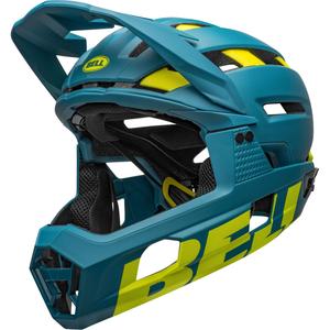 Мужской шлем для горного велосипеда Super Air R MIPS Bell, Gloss Blue/Hi Viz