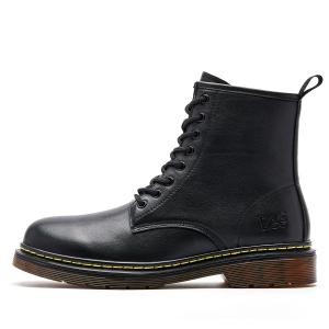 Lee Винтажные рабочие ботинки Martin мужские черные с черной флисовой подкладкой, цвет Black Fleece-Lined