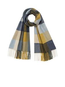 Элегантный шарф с бахромой для стильных зимних образов. Цвет: синий. Faera