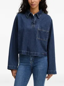 Джинсовая рубашка поло с карманом Marc O'Polo, синий