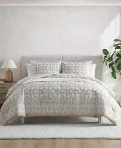 Комплект постельного белья Bayport Floral, 2 предмета, размер Twin/Twin XL Nautica, бежевый