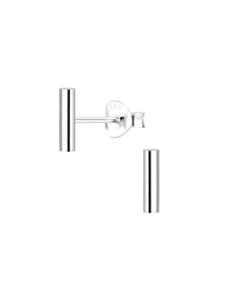 Alexander York Круглые серьги-гвоздики из серебра 925 пробы, комплект из 2 штук