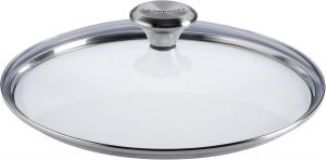 Фирменная стеклянная крышка Le Creuset, 25 см, из стекла и нержавеющей стали