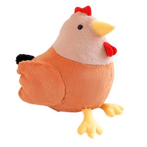 Плюшевая кукла в виде мультяшной курочки высотой 30см/40см MLING, оранжевый