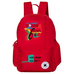 Converse Полиэстеровый баскетбольный рюкзак среднего размера унисекс красный, Multicolor Graffiti