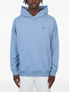 Худи с вышитым логотипом New Balance, синий