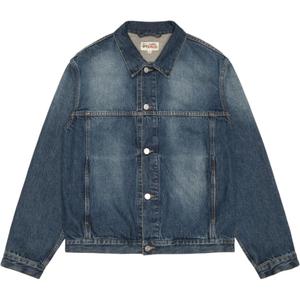 Stussy Винтажная джинсовая куртка дальнобойщика, Indigo