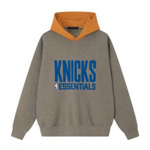 Толстовка с капюшоном и графическим принтом Fear Of God Essentials, homestead heather/оранжевый/oat серый/nike оранжевый